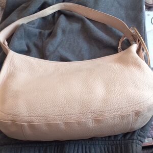 Furla Beige Textured Shoulder Bag